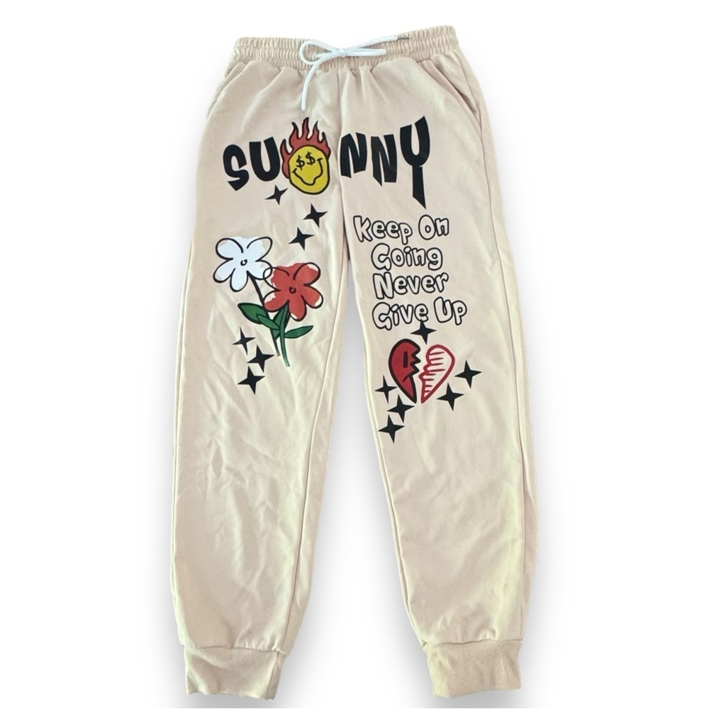 NWT Cartoon Jogger Pants w/Pockets, Elastic, Drawstring, and Pockets
